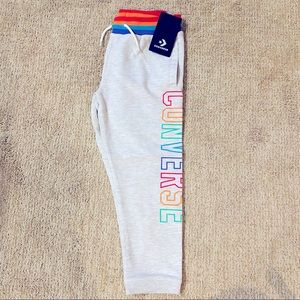 Kids Converse gray Sm pants/joggers NWT